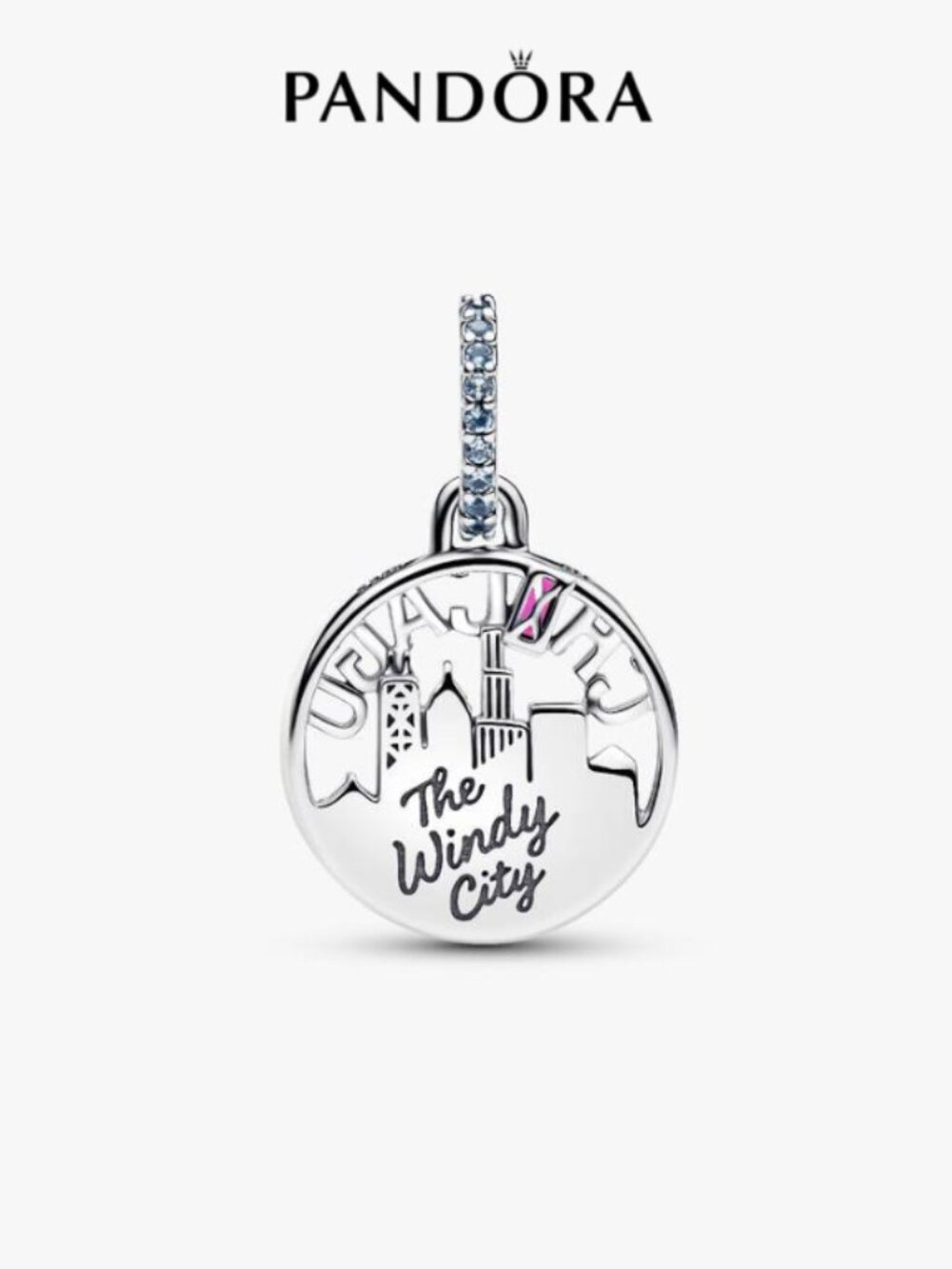 Pandora Chicago Skyline Dangle Charm - Picture 2 of 3